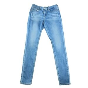 Signature Levi Strauss Mid Rise Skinny Jeans Women's 8L W29 L32 Light Wash